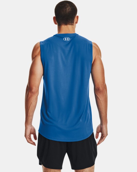 Men's UA Velocity Muscle Tank, Blue, pdpMainDesktop image number 1